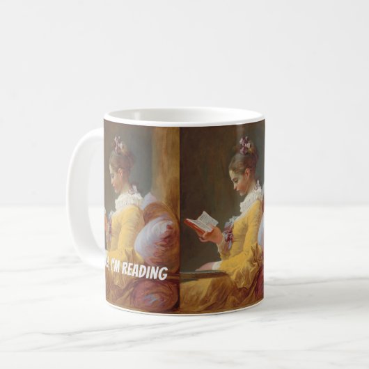 Custom Reading Mug – Shh I'm Reading (Devant gauche)