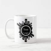 Custom Real Estate Agent Mug - Building Skyline (Gauche)