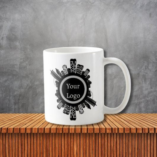 Custom Real Estate Agent Mug - Building Skyline