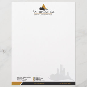 CUSTOM Real Estate Letterhead V2 Herzien Briefhoofd Ontwerp