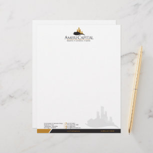 CUSTOM Real Estate Letterhead V2 Herzien Briefhoofd Ontwerp