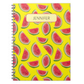 Custom Realistic Watermelon Slice Pattern Design Notitieboek (Voorkant)