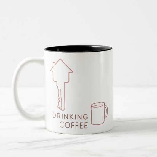 Custom Realtor Closing Gift Mug (Gauche)