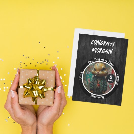 Custom Recovery Jubileum Kaart - Edgy Street Art