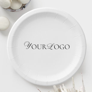 Custom Rectangle Logo Company Event Minimalist Papieren Bordje