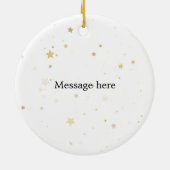 Custom Red Bow First Christmas Ornament (Achterkant)