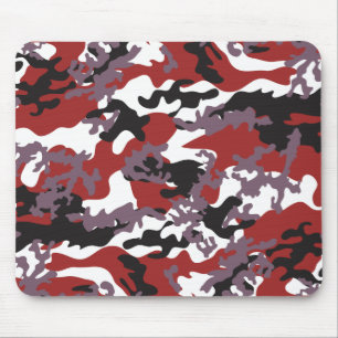 Custom Red Camo Mousepad Muismat