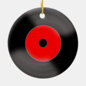 Custom Red Marriage Record Ornament (Achterkant)
