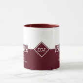 Custom Red NIET VANDAAG SATAN Christelijke Mok (Midden)