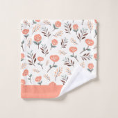 Custom Red Poppies Botanical Towels (Gant de toilette)