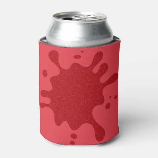 Custom Red Splash Can Cooler (Blikje Voorkant)