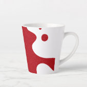 Custom Red & White Blob Mug – Editable Design (Droite)