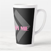 Custom Refresh me Afbeelding tekst Herbruikbare La Latte Mok (Rechts)