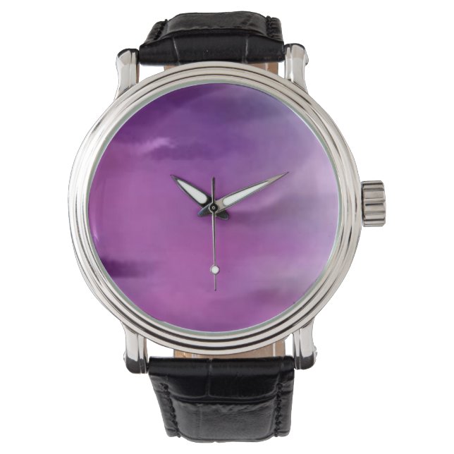 Custom reloj violet horloge (Voorkant)