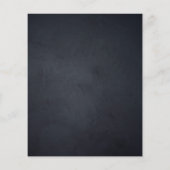 Custom restaurant menu | Black modern photo menu (Achterkant)