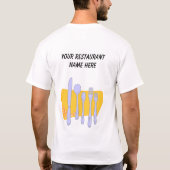 Custom Restaurant Servies T-shirt (Achterkant)