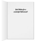 Custom Retiree's Congrats Card (Intérieur (Droit))