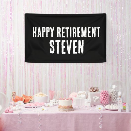 CUSTOM RETIREMENT PARTY BANNERS (Feest)