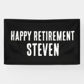 CUSTOM RETIREMENT PARTY BANNERS (Horizontaal)