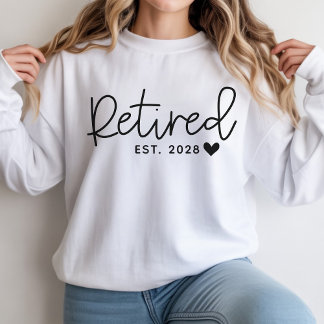 Custom Retirement Sweatshirt Gift for Coworkers