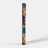 Custom Retro Floral Pattern iPhone Hoesje (Rechterkant)