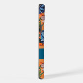 Custom Retro Floral Pattern iPhone Hoesje (Rechterkant)