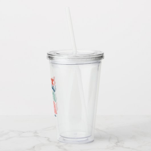 Custom retro "in mijn honkbal mam tijdperk" acryl drinkbeker (Links)