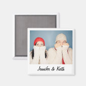 Custom Retro Instant Photo Magneet (Voorkant / Achterkant)