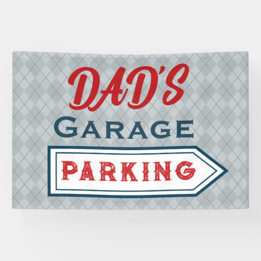 Custom Retro Parking Sign Banner (Horizontaal)