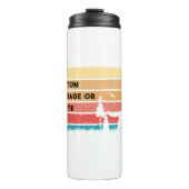 Custom Retro Styled Labrador Retriever Hondenliefh Thermosbeker (Voorkant)