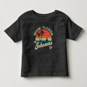 Custom Retro Sunset Familie Strand Vakantie Matchi Kinder Shirts