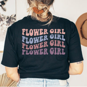 Custom Retro Zuster van de bruid bruiloft T-shirt