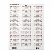 Custom Return Address Labels (Full Sheet)