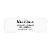 Custom Return Address Labels Bold (Voorkant)