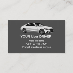 Custom Ride Haling Uber Driver Visitekaartje