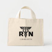 Custom RN Nurse Tote Bag Gift for Registered Nurse (Devant)