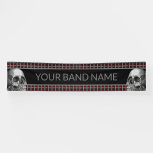 Custom Rock Band Skull Heavy Metal Music Festival Spandoek