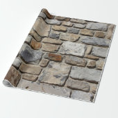 Custom Rock Wall Cadeaupapier (Uitgerold)