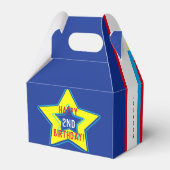 Custom Rocket Mission Smile Foto Verjaardag Bedankdoosjes (Achterkant)