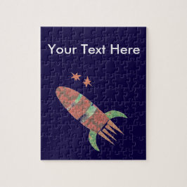 Custom Rocket Puzzle Legpuzzel