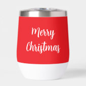 Custom Rood Wit Groen Typografie Vrolijk Kerstmis (Voorkant)