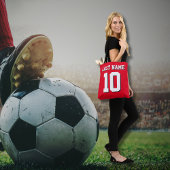 Custom Rood Wit Zwart Sport Jersey nummer Draagtas