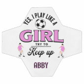 Custom Rose "Jouer comme une fille" (Plat)