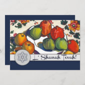 Custom Rosh Hashanah Celebration Party Kaart (Voorkant / Achterkant)