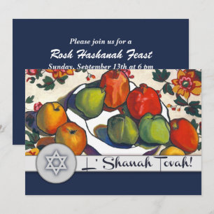 Custom Rosh Hashanah Celebration Party Kaart