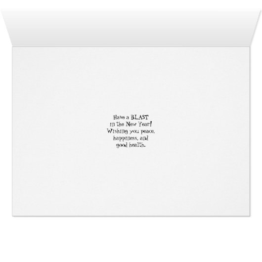 Custom Rosh Hashanah for Grandson, Klezmer Band (Binenzijde Horizontaal (Onderkant))