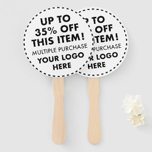 Custom Round Hand Fans 35% OFF Bulk Kopen Korting Handwaaier