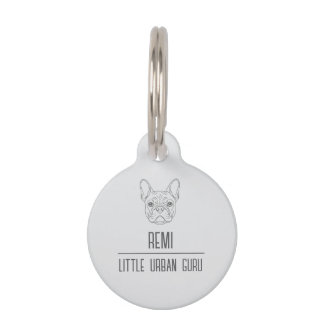 Custom Round Pet Tag – Minimal Dog ID Tag Huisdierpenning