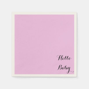 Custom roze baby shower servetten voor meisjes