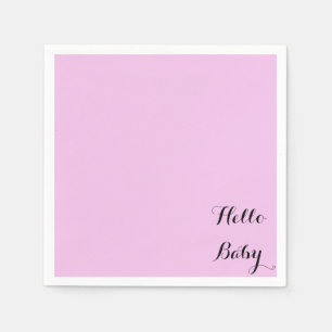 Custom roze baby shower servetten voor meisjes